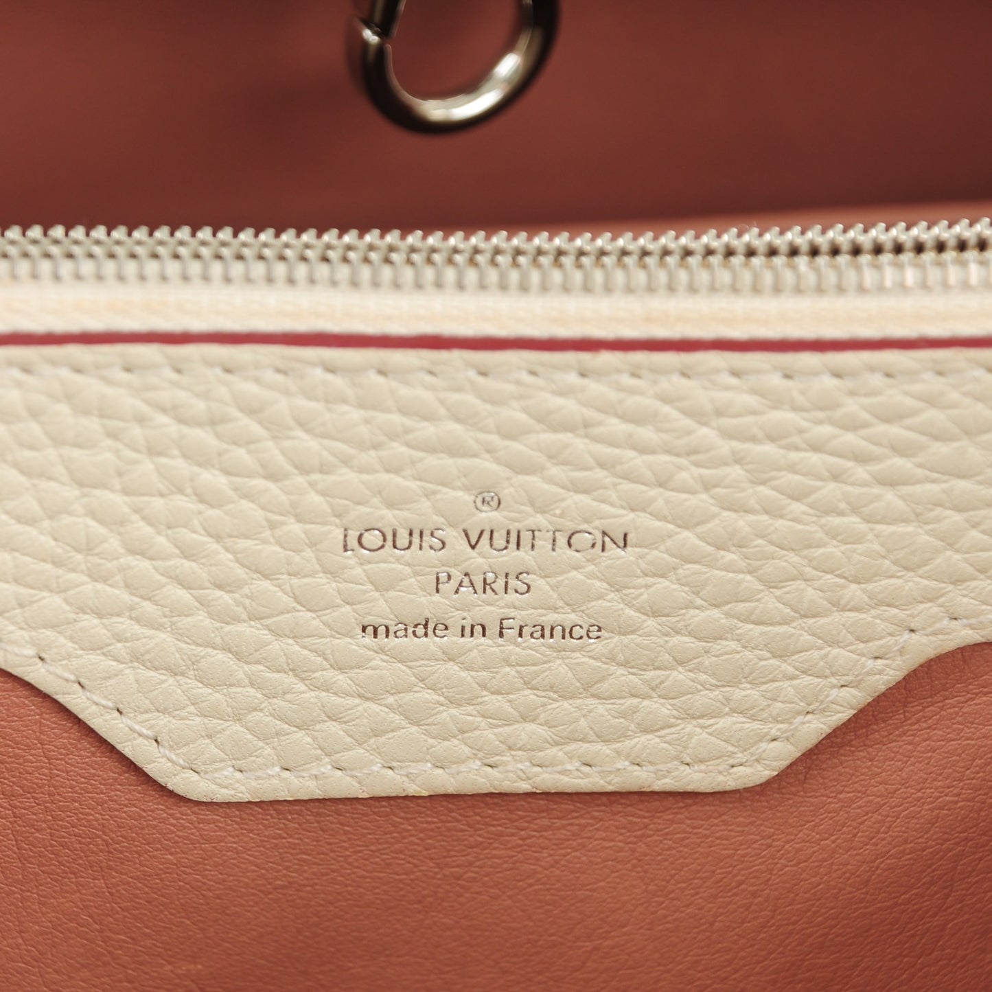 Taurillon Capucines GM Blanc Casse