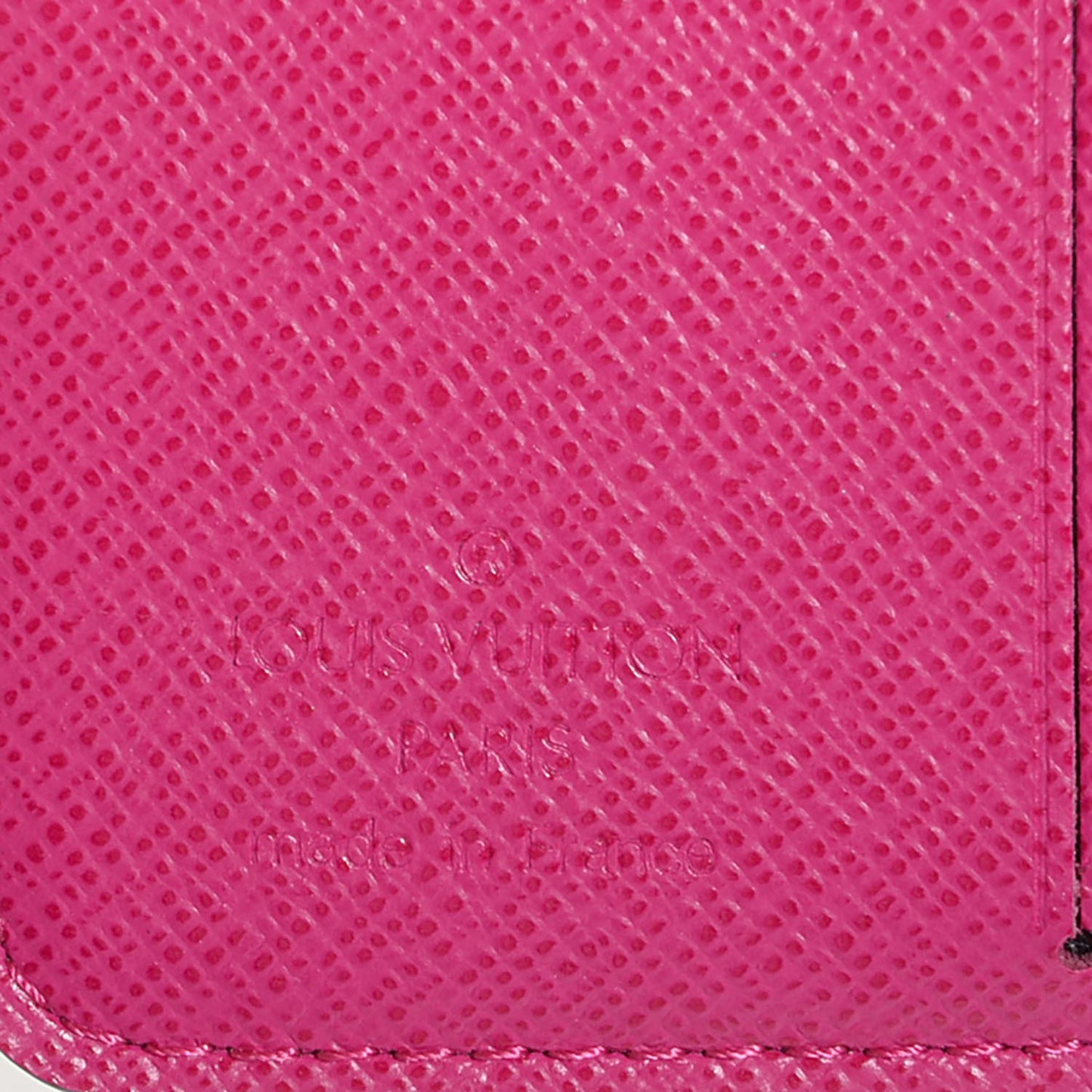 Monogram Perforated Compact Zipped Wallet Fuchsia