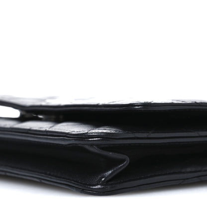 Chanel Lambskin Quilted Wallet On Chain WOC Black 11 of 12