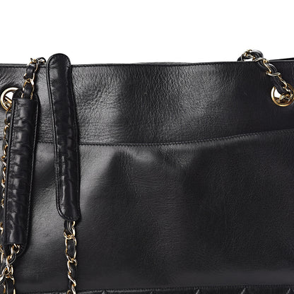 Chanel Lambskin Quilted Shopping Tote Black 15 of 15