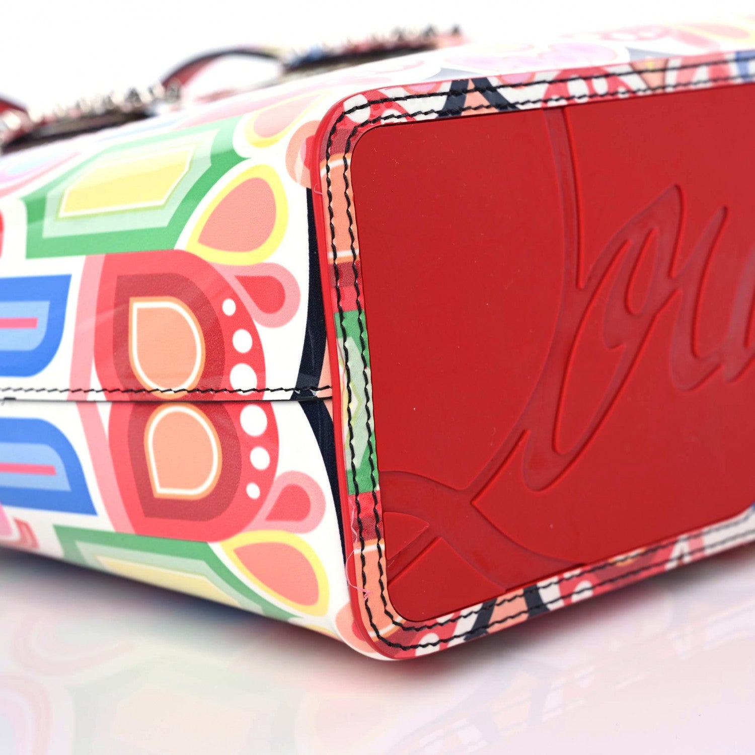 Christian Louboutin Patent Tivoli Small East West Cabata Tote Multicolor 9 of 13