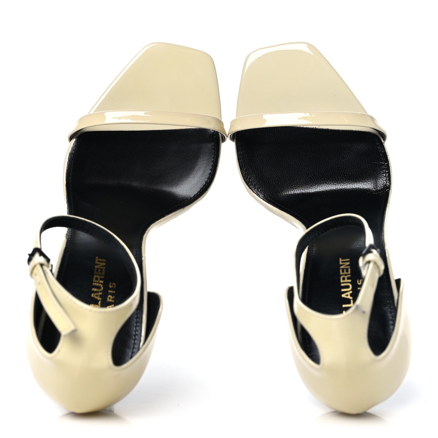 Patent Calfskin Opyum 110 Sandals 37 Neutro
