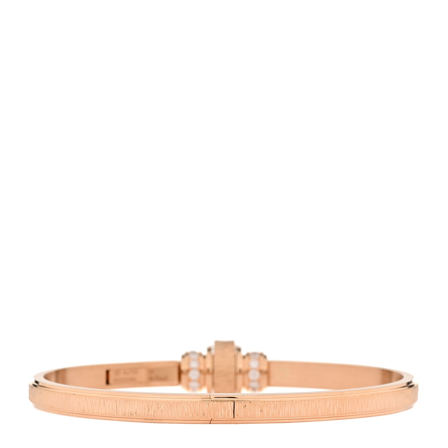 Piaget 18K Rose Gold Diamond Possession Decor Palace Bangle Bracelet 2 of 4