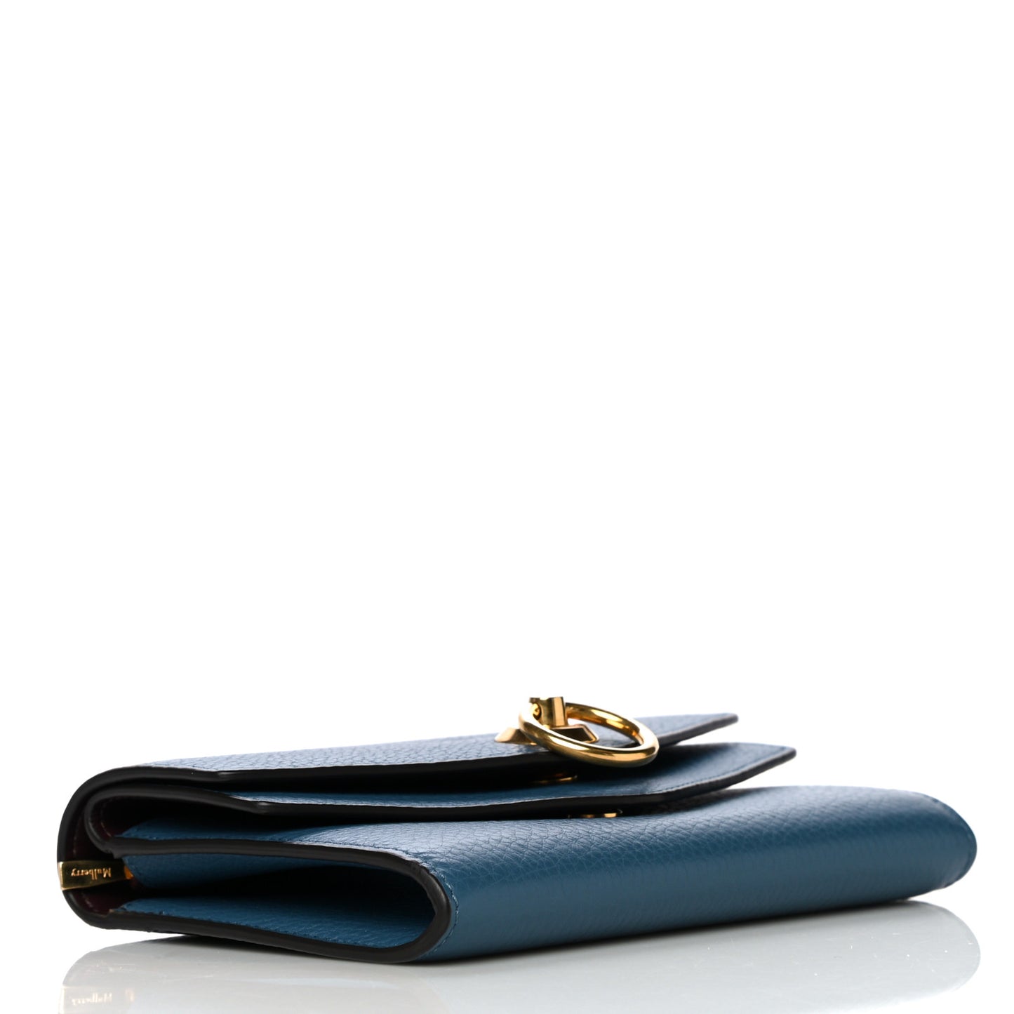 Small Classic Grain Medium Harlow Wallet Steel Blue