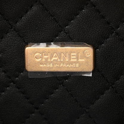 Chanel Beech Wood Lambskin Round CC Vanity Case Black 6 of 12