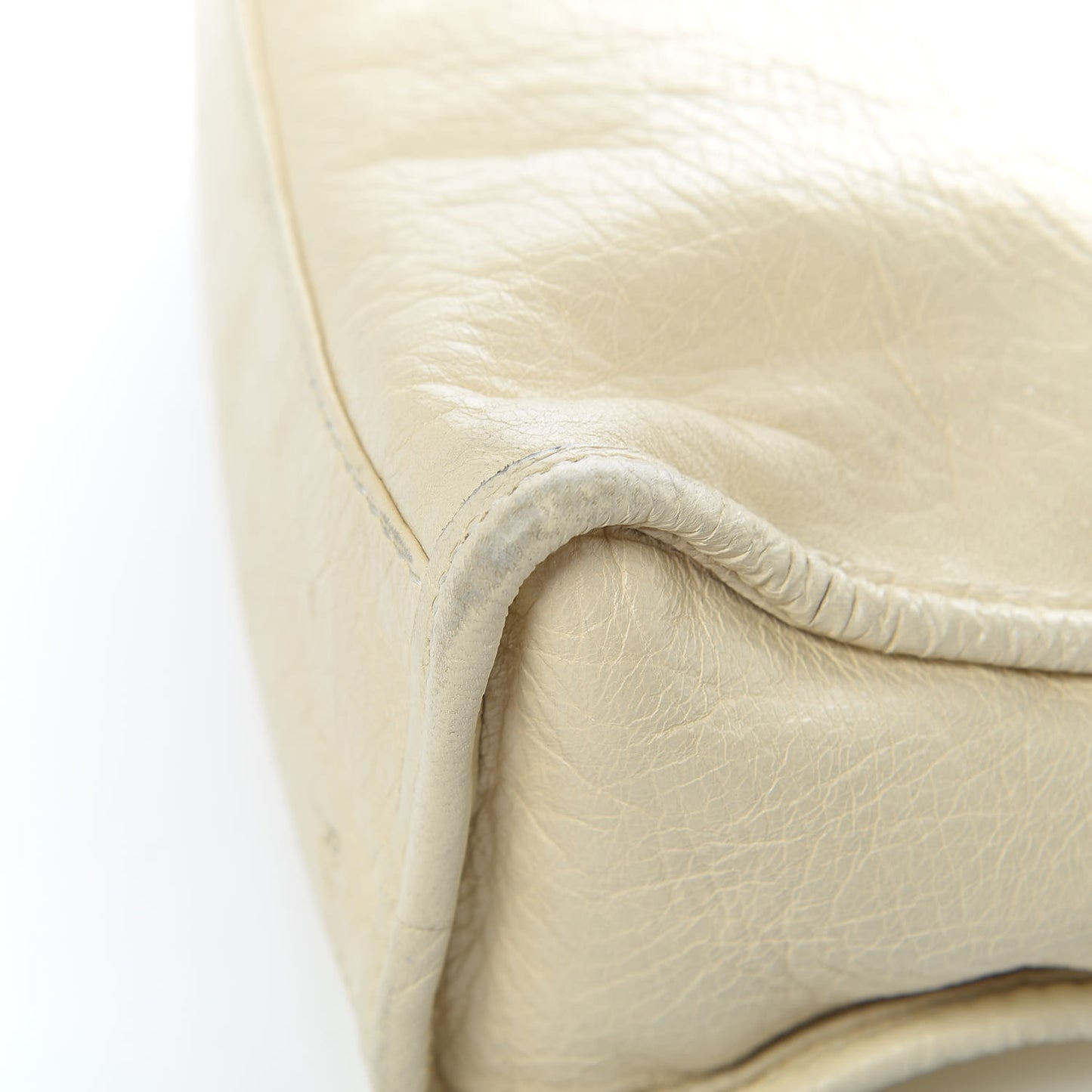Agneau Giant 12 Gold Hardware Mini City Blanc Creme Light Craie