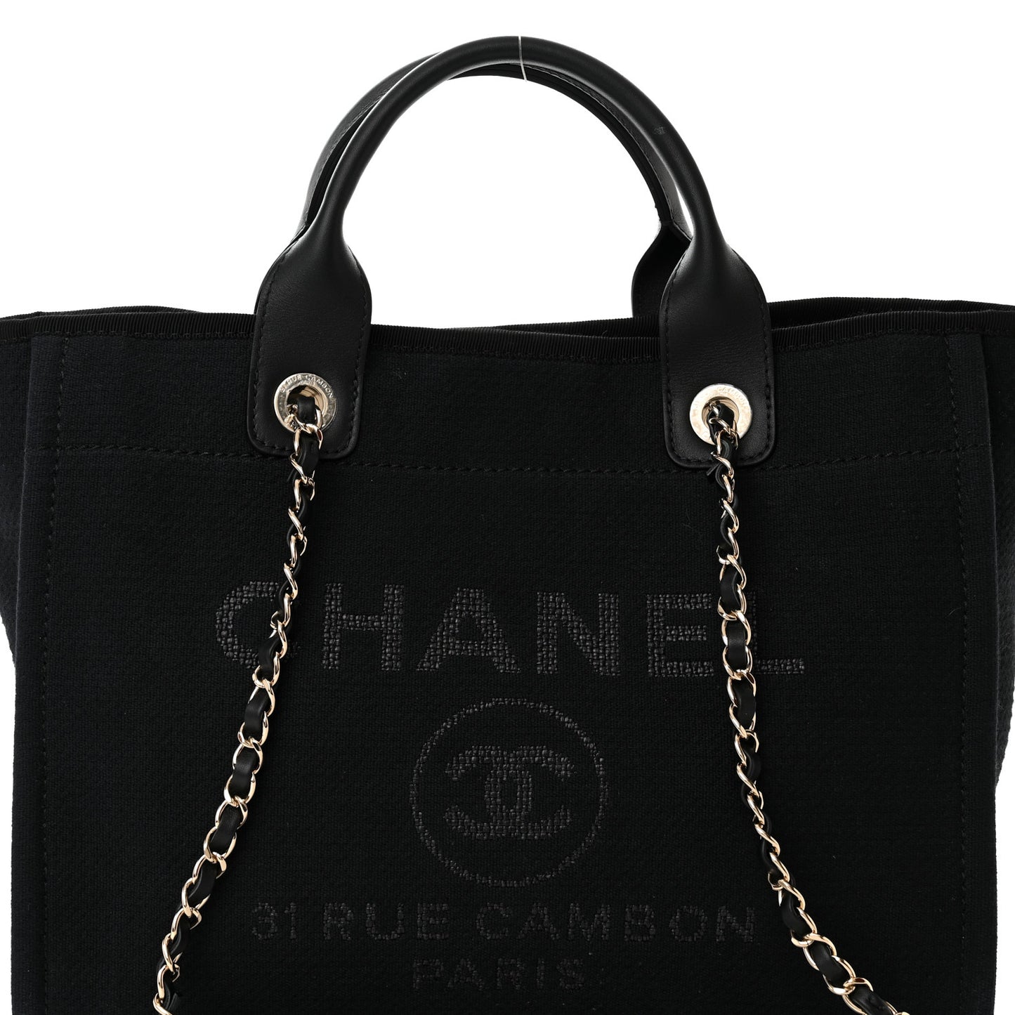Mixed Fibers Small Deauville Tote Black