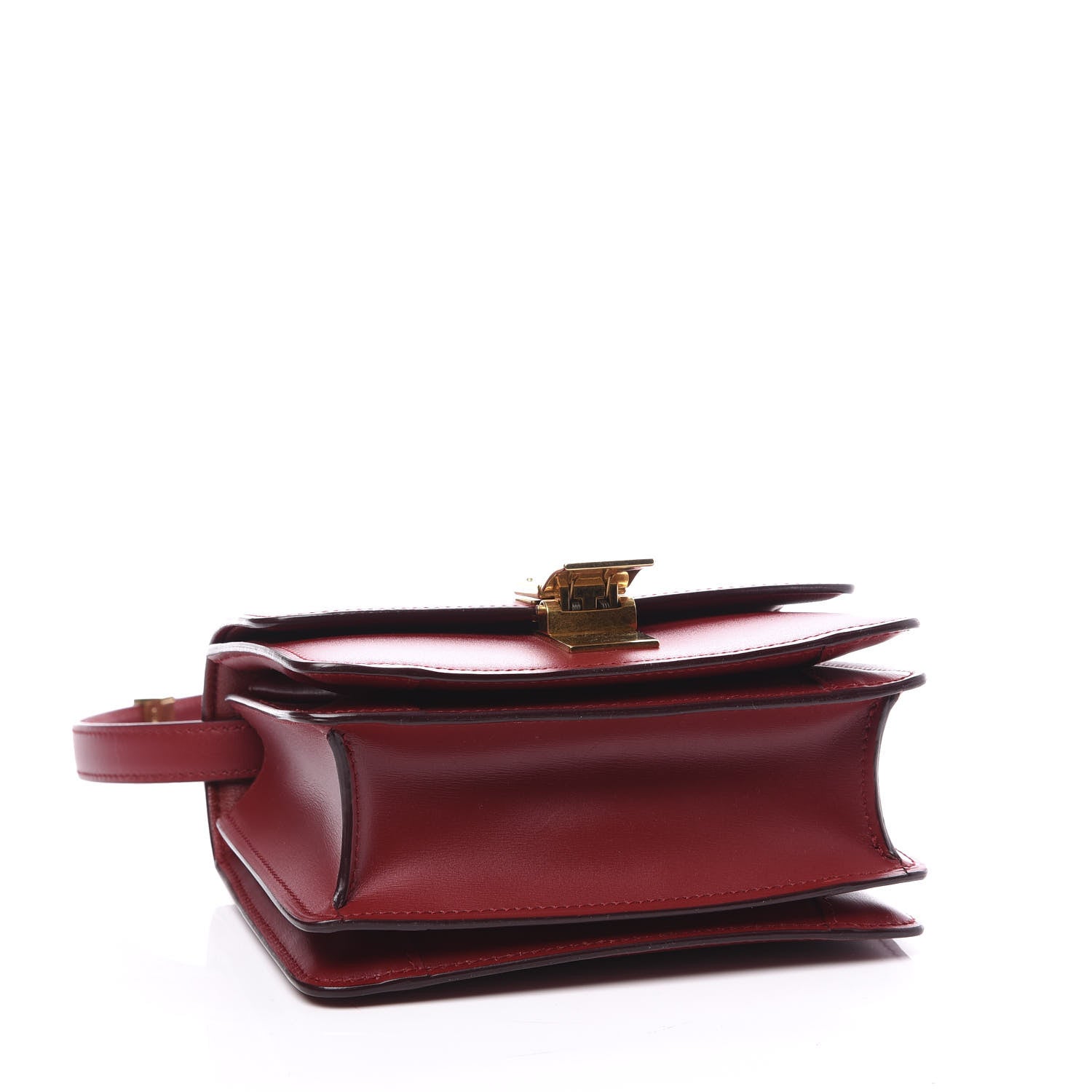 Celine Smooth Calfskin Small Classic Box Flap Bag Red 3 of 9