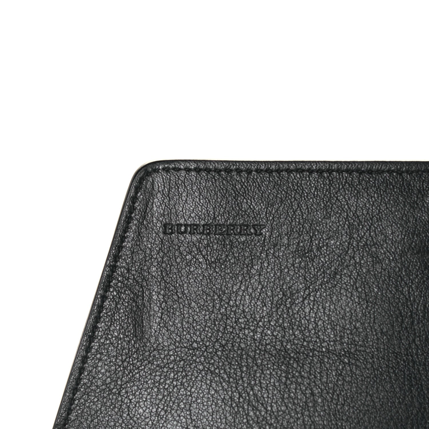 Burberry Grainy Calfskin Flap Pouch Black 6 of 10