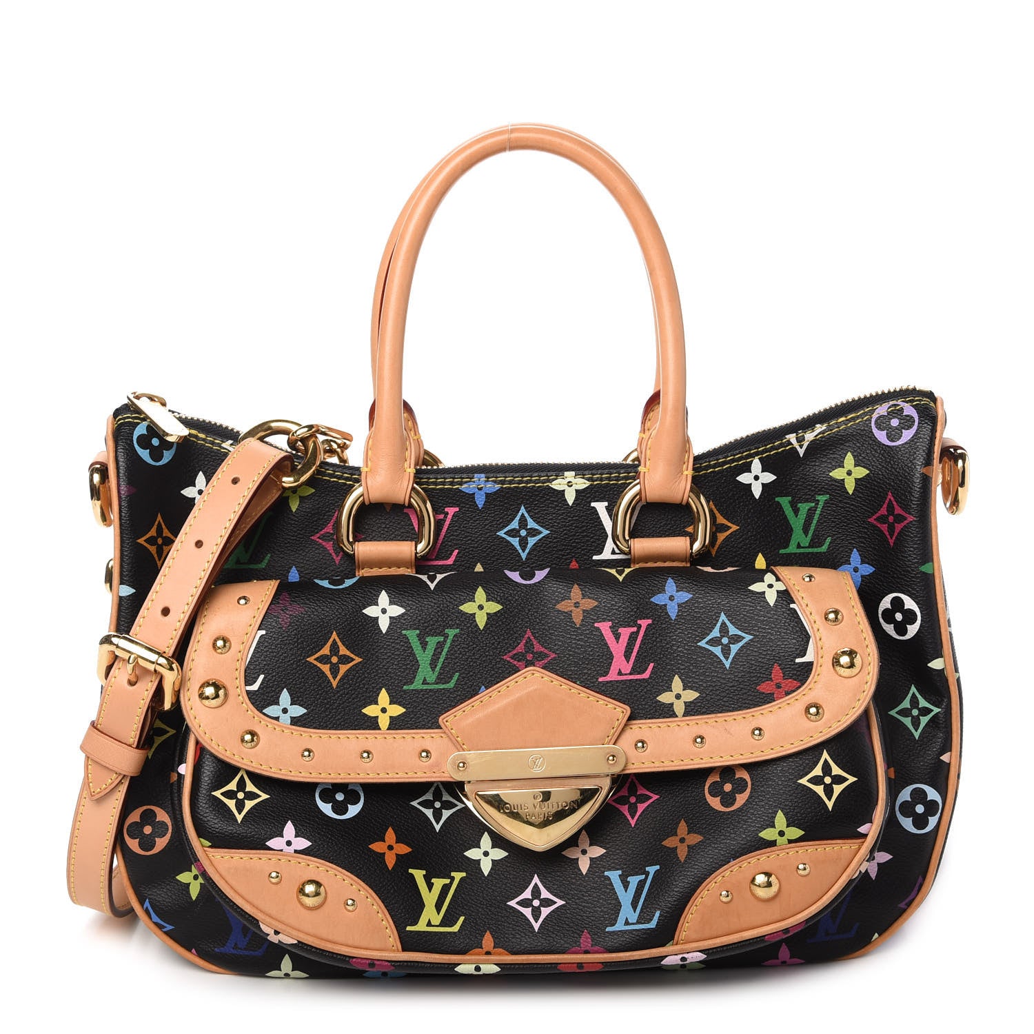 Louis Vuitton Monogram Multicolor Rita Black 1 of 9