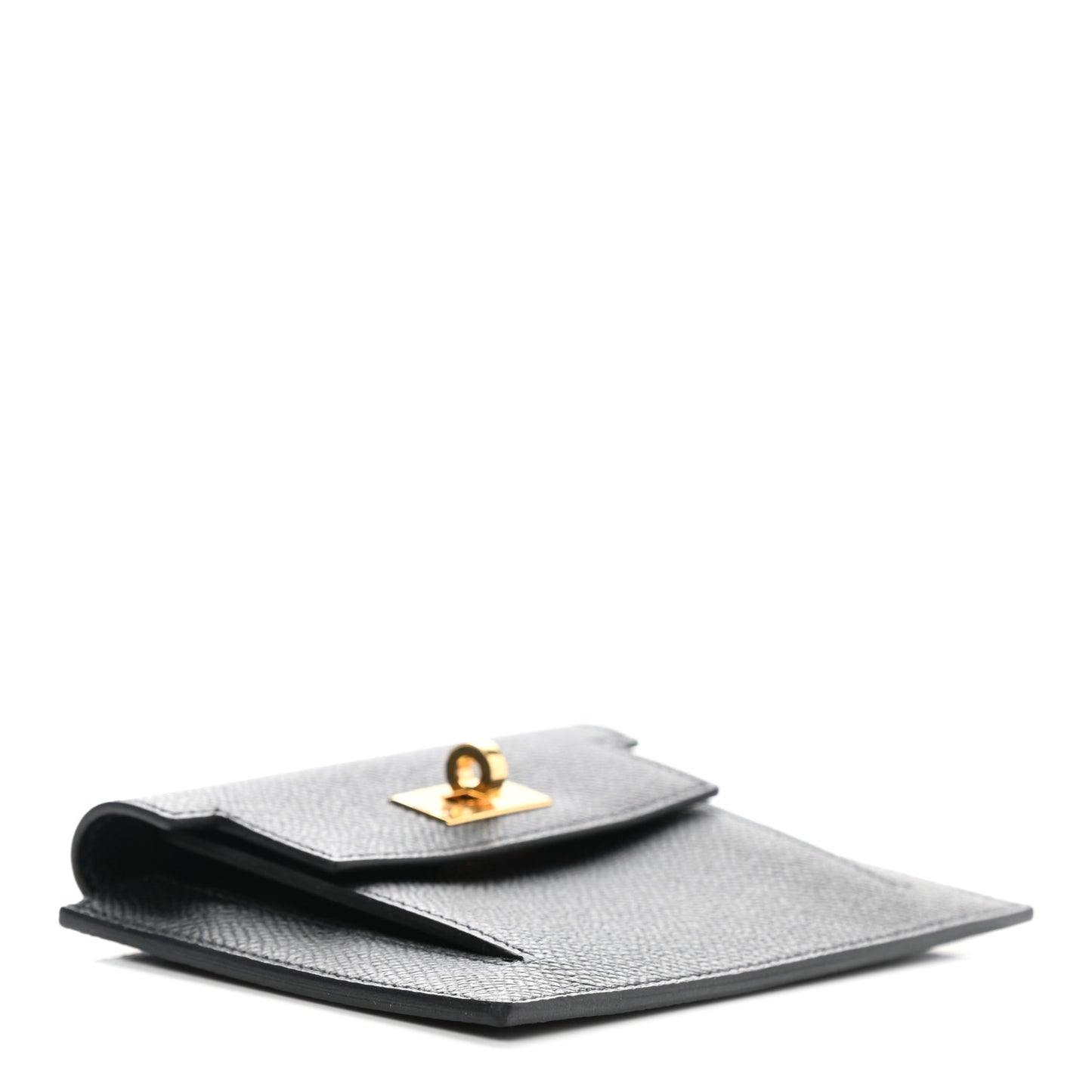 Epsom Kelly Pocket Compact Wallet Black