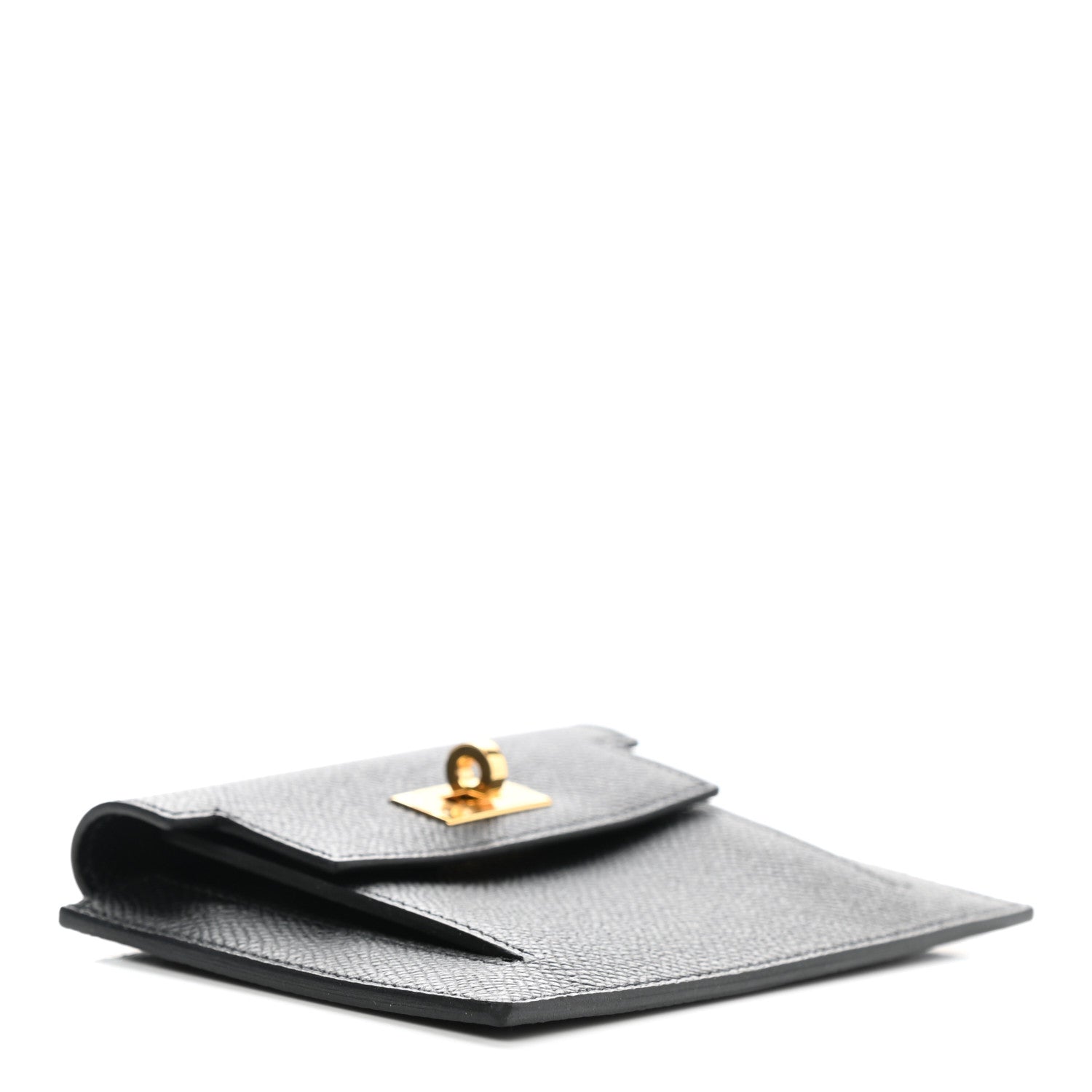 Hermes Epsom Kelly Pocket Compact Wallet Black 4 of 8