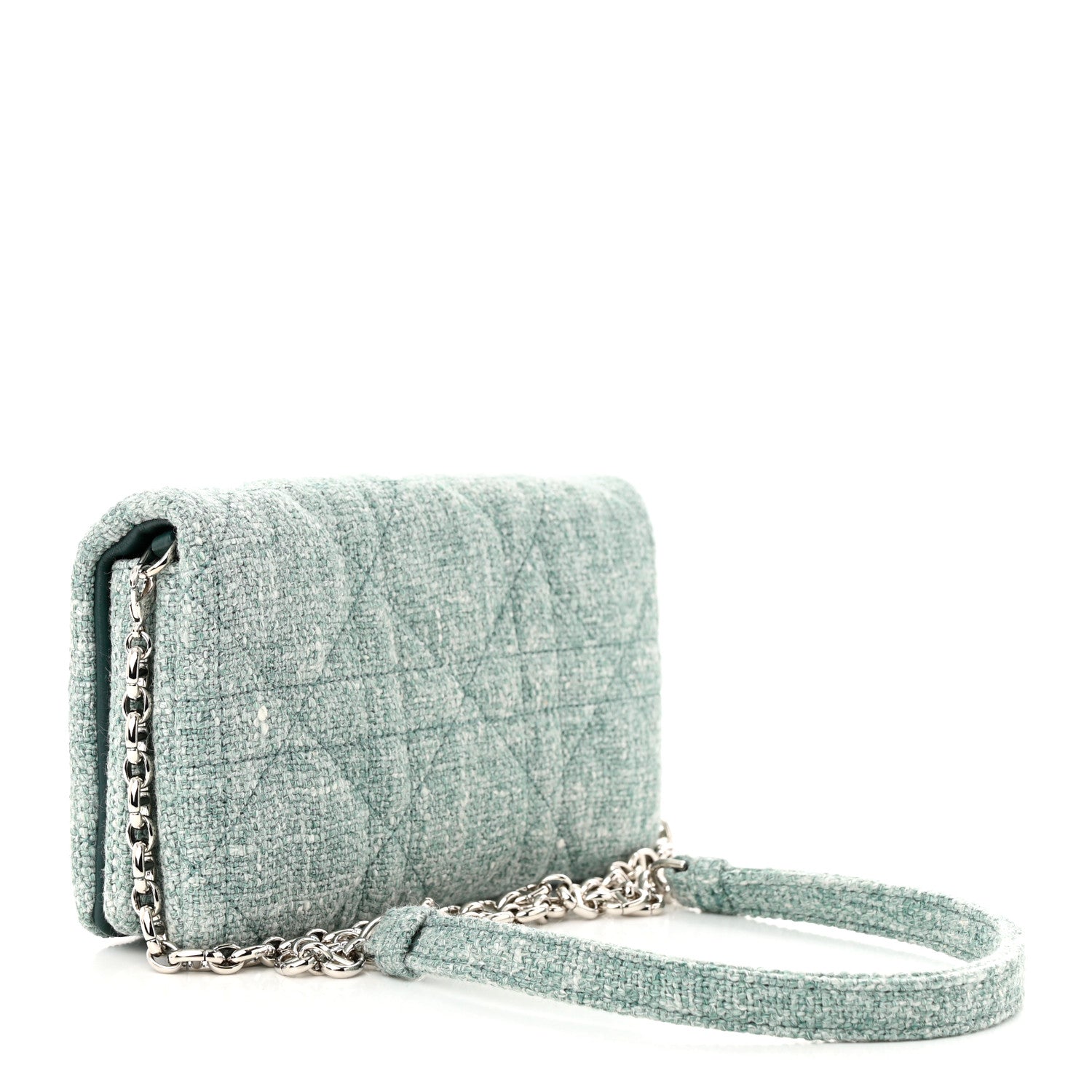 Christian Dior Canvas Macrocannage Caro Pouch Green Multicolor 3 of 12