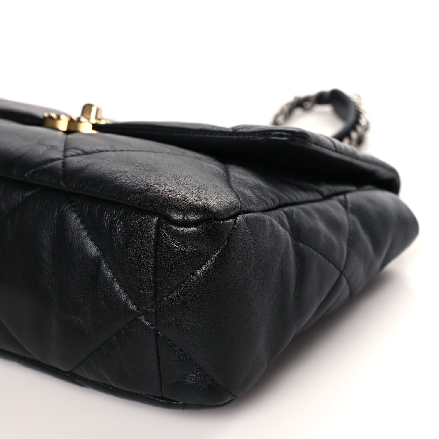 Chanel Lambskin Quilted Large Chanel 19 Flap Black 9 of 9