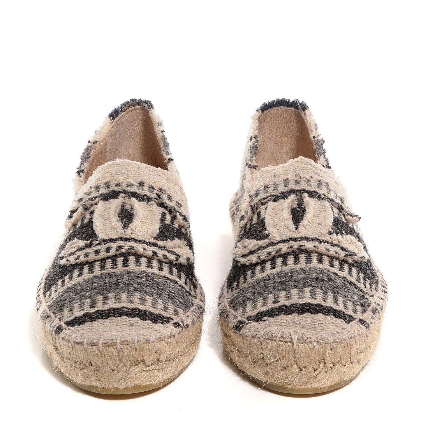 Canvas Striped Espadrilles 37