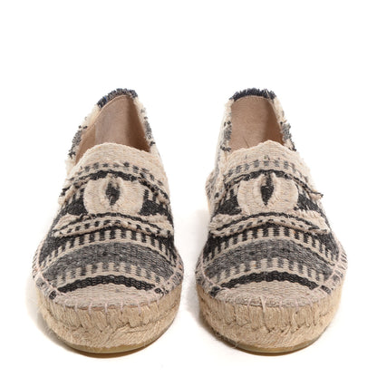 Chanel Canvas Striped Espadrilles 37 2 of 10