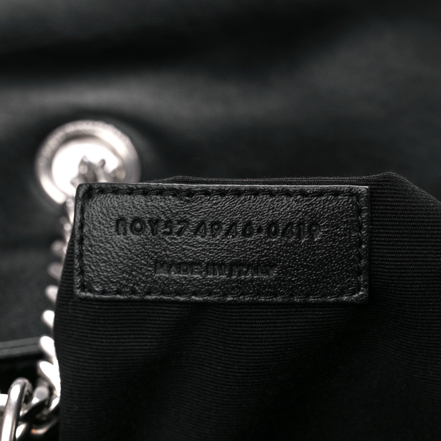 Saint Laurent Calfskin Y Quilted Monogram Medium Loulou Chain Satchel Black 8 of 11