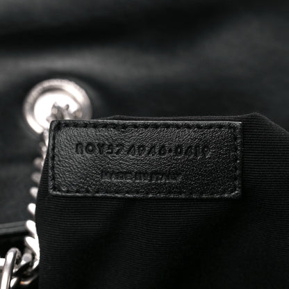 Saint Laurent Calfskin Y Quilted Monogram Medium Loulou Chain Satchel Black 8 of 11