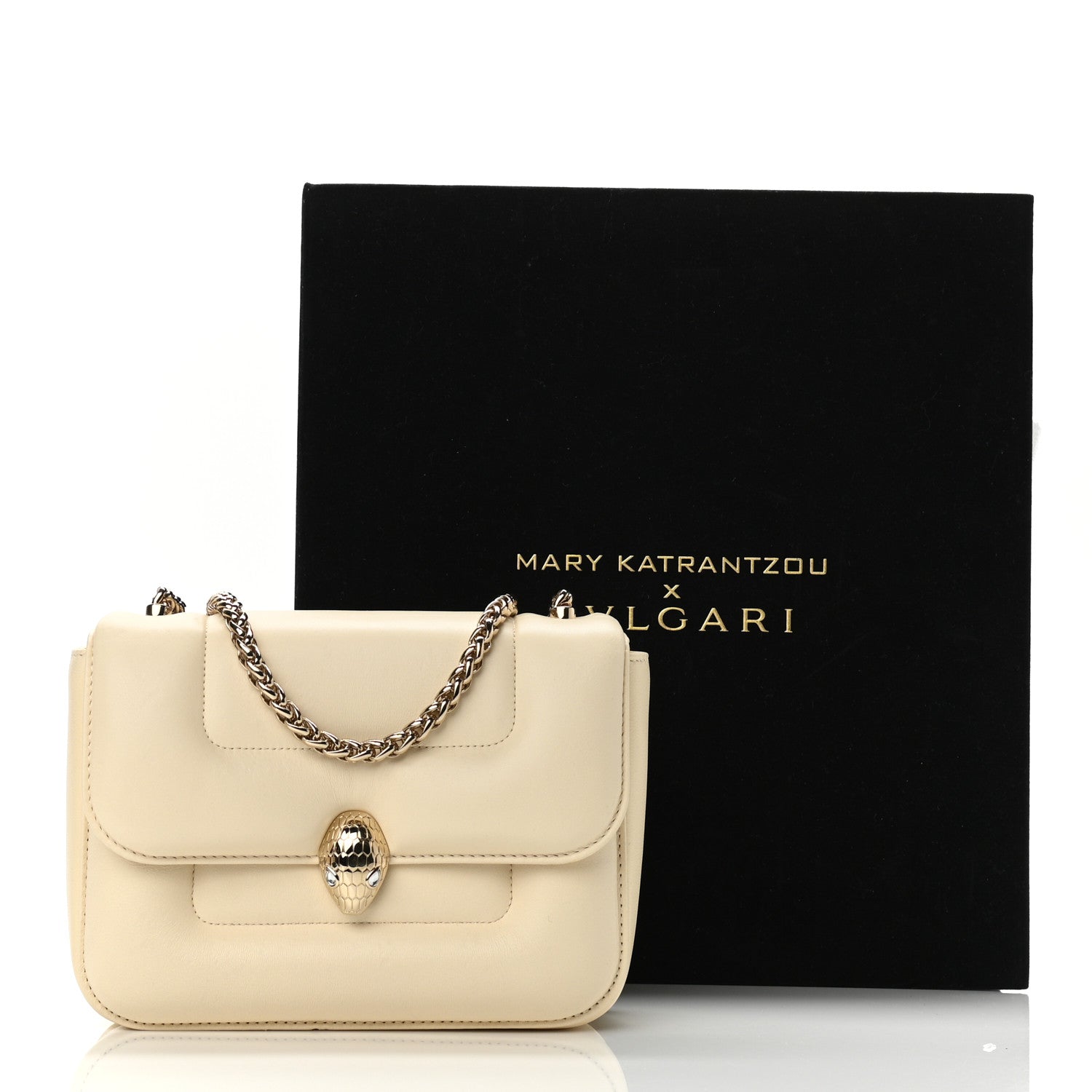 Bulgari x Mary Katrantzou Calfskin Serpenti Bag White 11 of 11