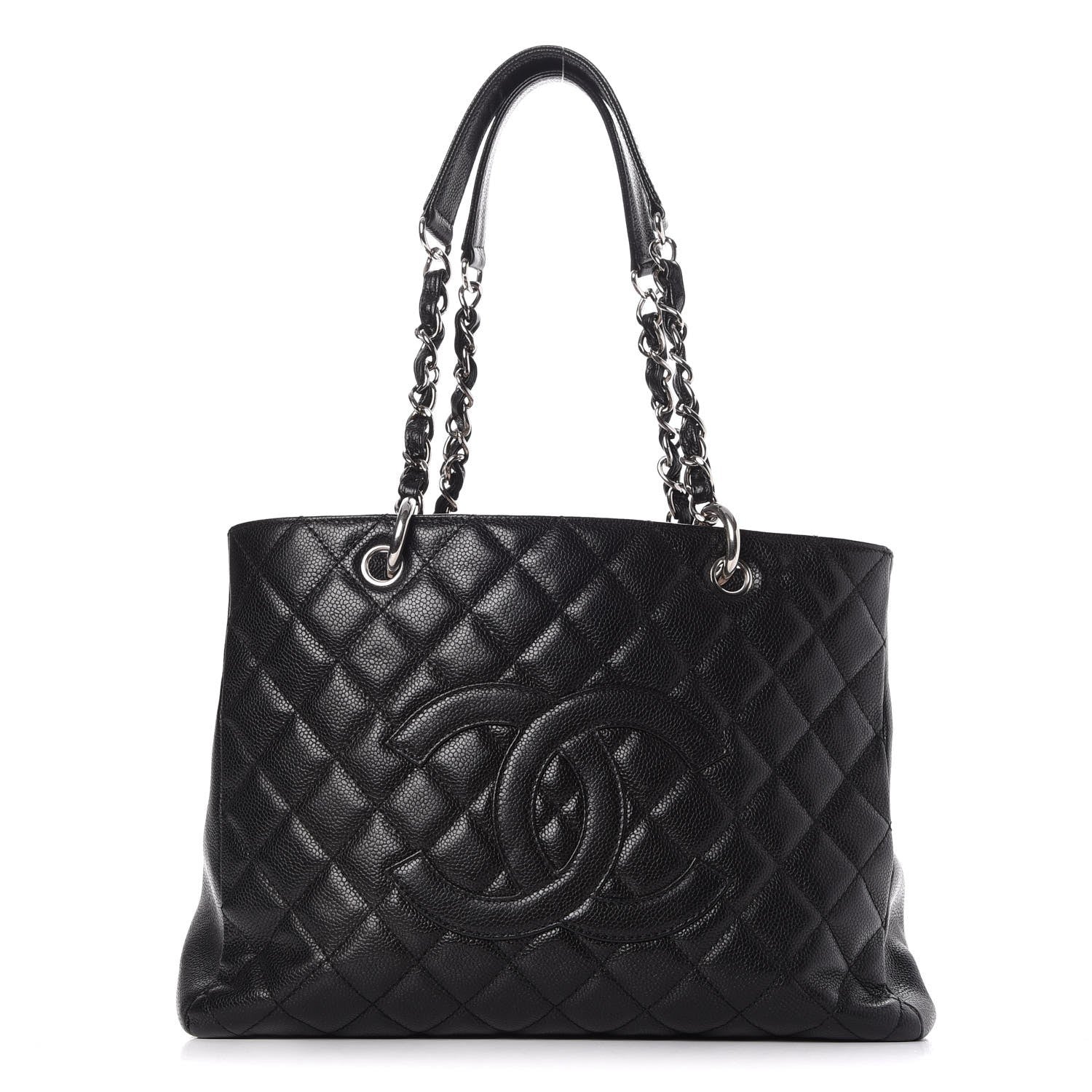 Chanel Caviar Quilted Grand Shopping Tote GST Black 1 of 9