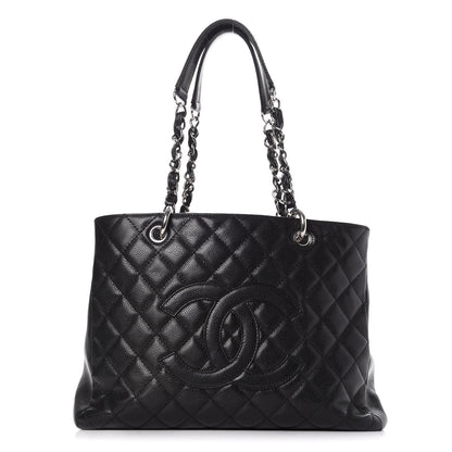 Chanel Caviar Quilted Grand Shopping Tote GST Black 1 of 9