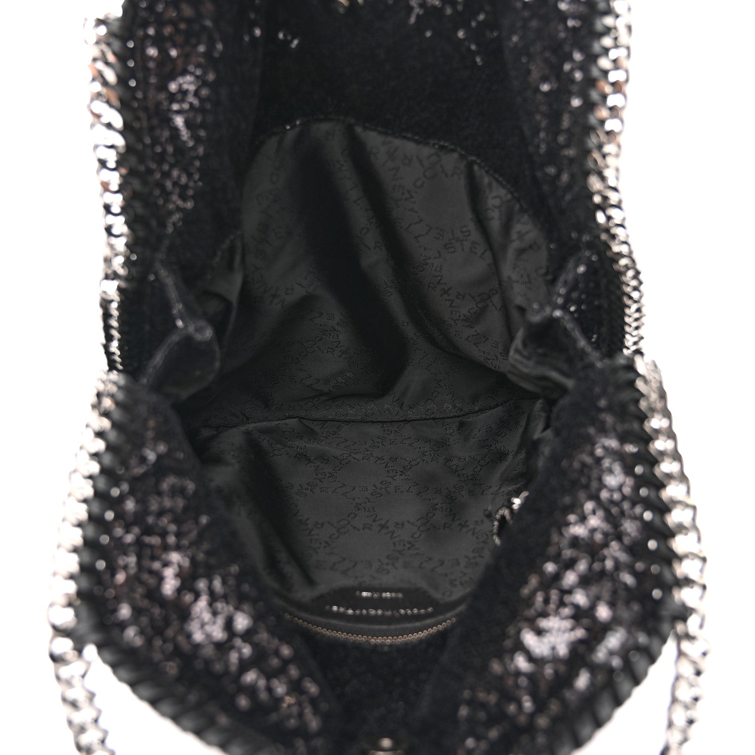 Stella McCartney Sequin Small Falabella Tote Black 5 of 11