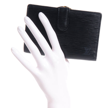 Louis Vuitton Epi French Purse Wallet Black 2 of 7