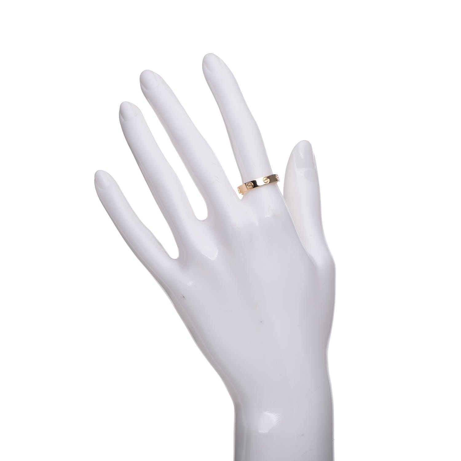 Cartier 18K Yellow Gold 3.5mm LOVE Wedding Band Ring 54 6.75 2 of 5