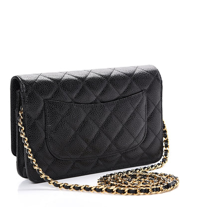 Chanel Caviar Quilted Wallet On Chain WOC Black 2 of 11