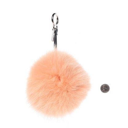 Fendi Fox Fur Calfskin Hypnoteyes Coin Purse Bag Charm Palmspring English Green 2 of 5