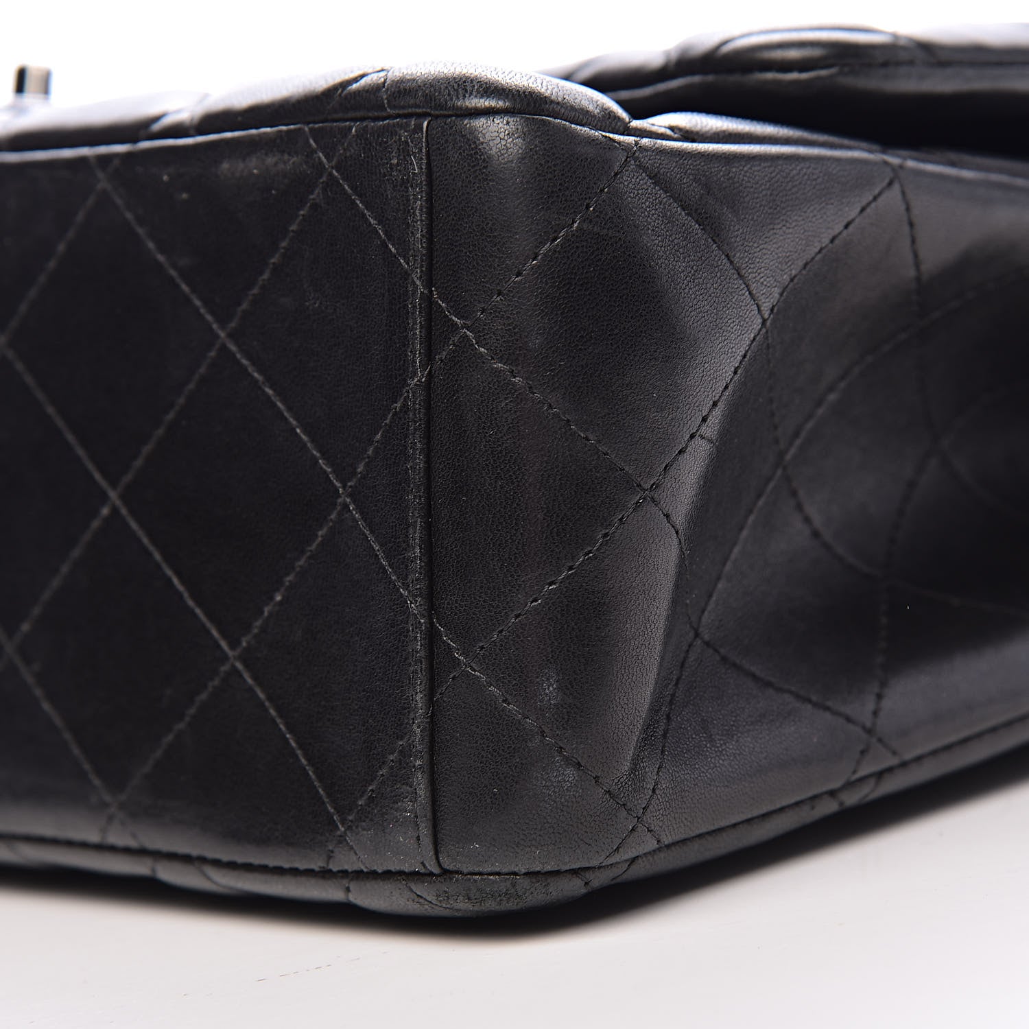 Chanel Lambskin Quilted Maxi Double Flap Black 9 of 14