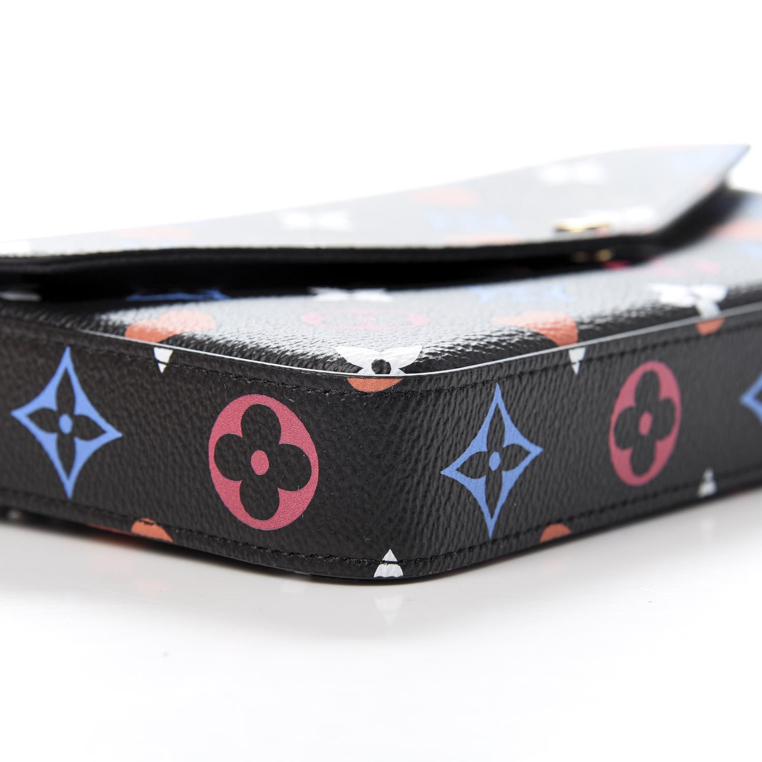 Louis Vuitton Game On Felicie Chain Wallet Black 7 of 11