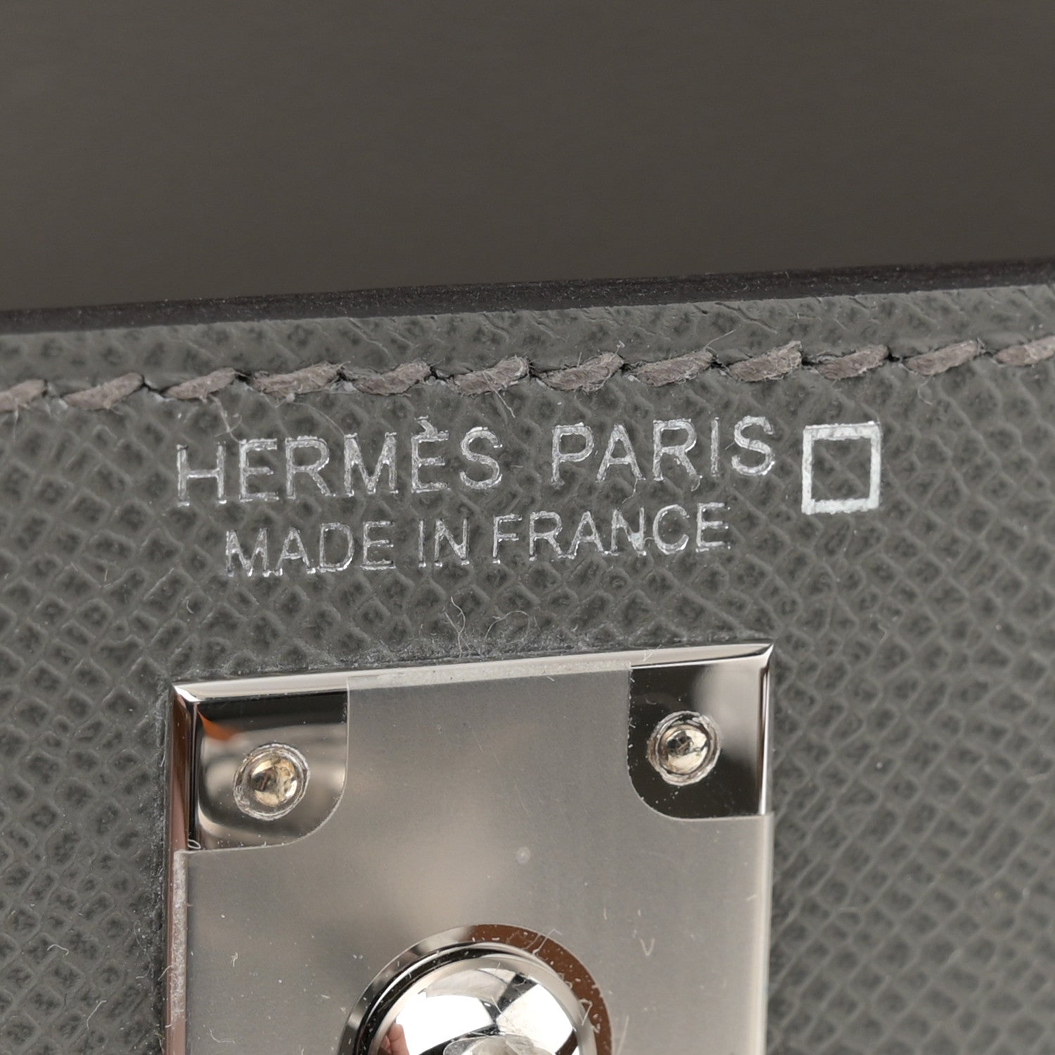 Hermes Madame Calfskin Shiny Alligator Mini Kelly Sellier Touch 20 Gris Meyer Ficelle 6 of 11