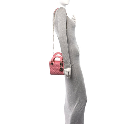 Christian Dior Lambskin Cannage Mini Lady Dior Light Pink 2 of 10