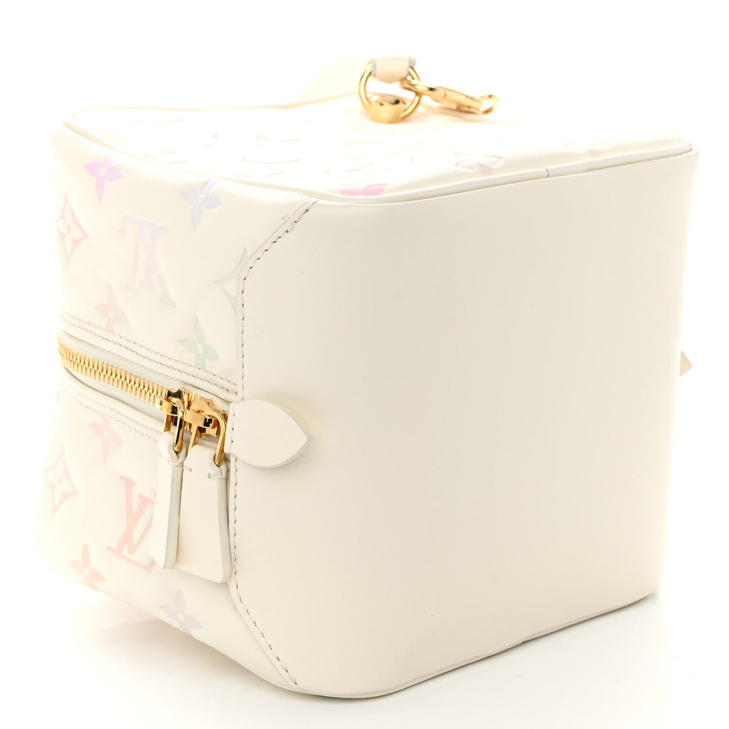 Lambskin Embossed Monogram New Square Bag Quartz Multicolor