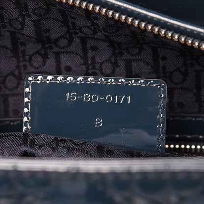 Christian Dior Patent Cannage Large Lady Dior Blue 7 of 9