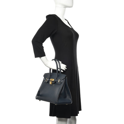 Hermes Epsom Birkin 30 Bleu Indigo 2 of 37