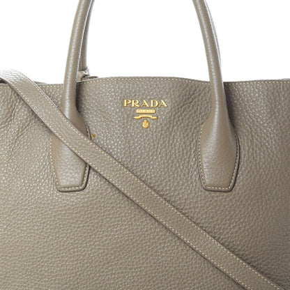 Prada Vitello Daino Tote Argilla 9 of 17
