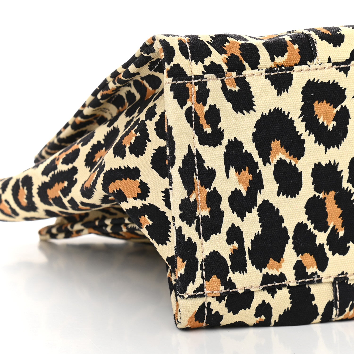 Marc Jacobs Cotton Canvas Leopard Print The Traveler Tote Bag 9 of 10