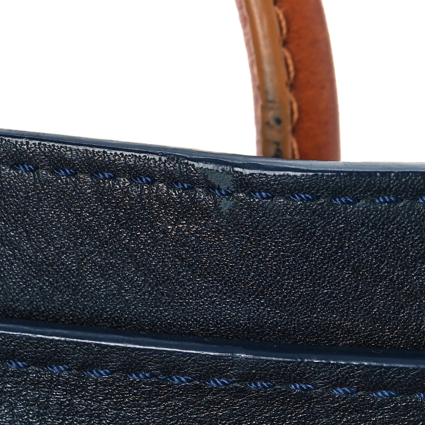 Calfskin Linen Nano Tri-Color Luggage Poppy