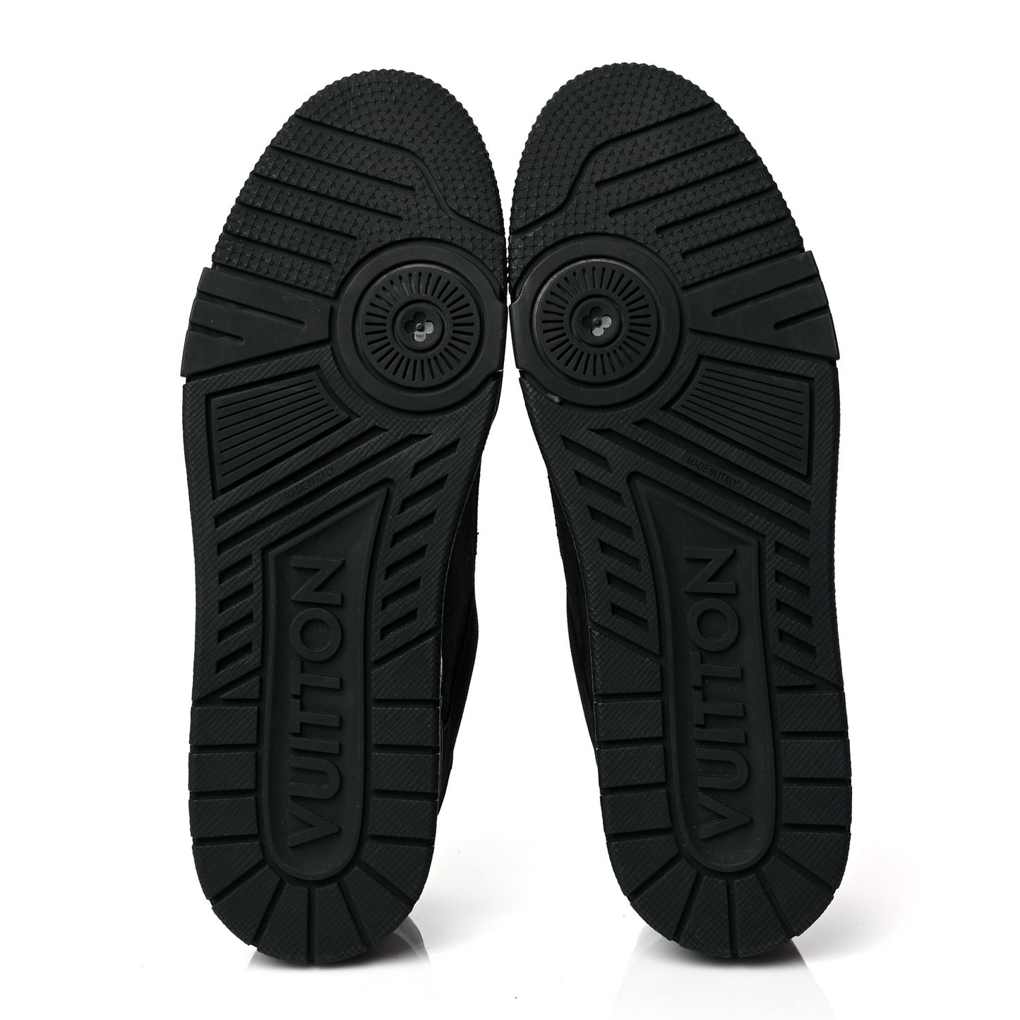 Suede Mens LV Trainer Sneakers 9.5 Black