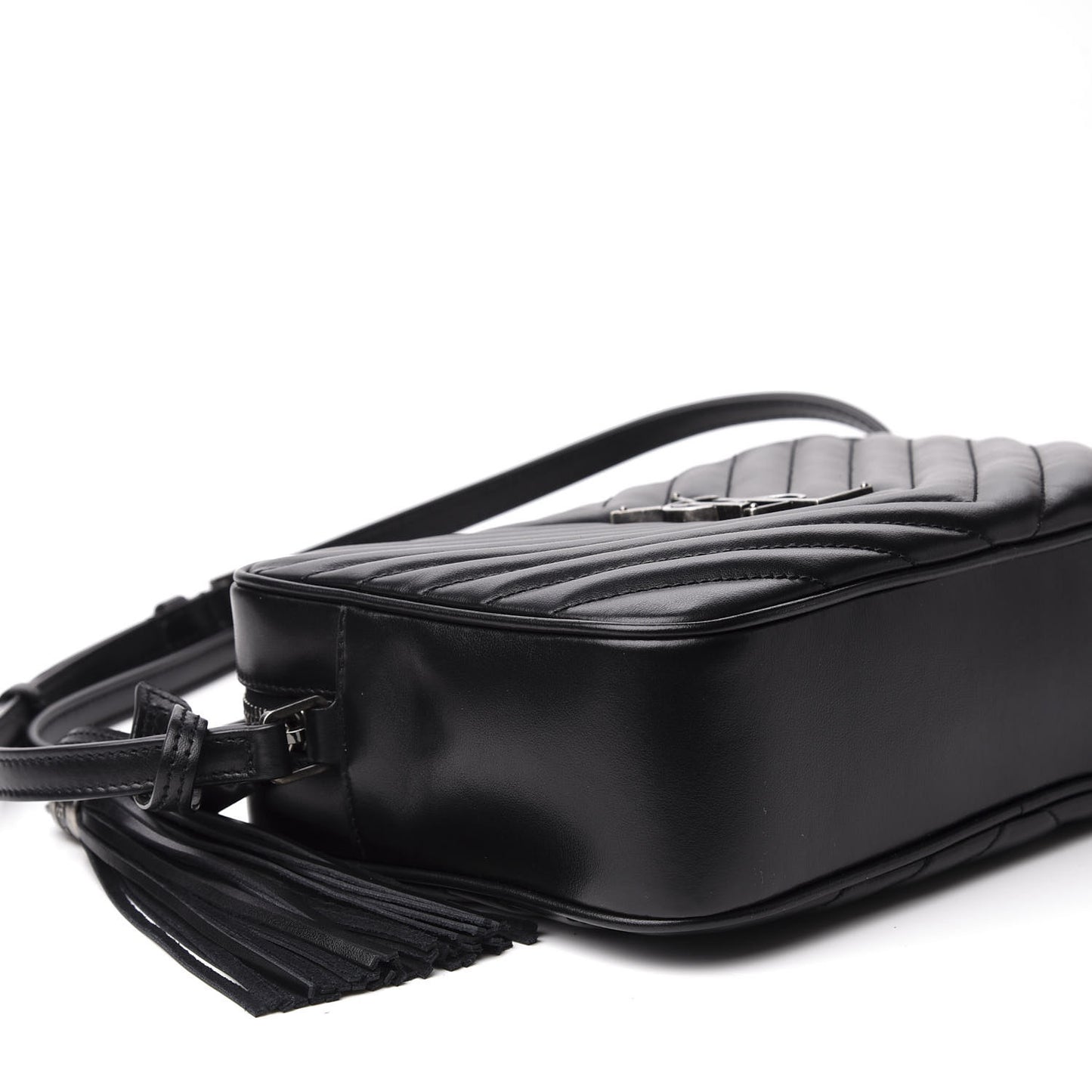 Calfskin Matelasse Monogram Lou Camera Bag Black