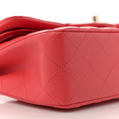 Chanel Caviar Quilted Small Double Flap Red 9 of 10