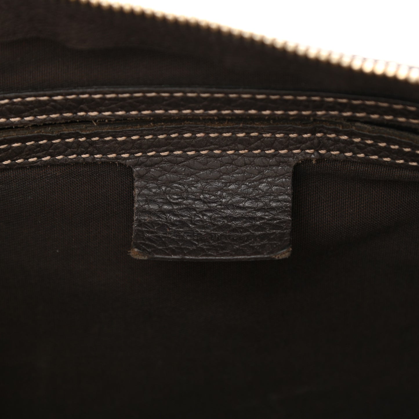 Crystal Monogram Medium Joy Boston Dark Brown