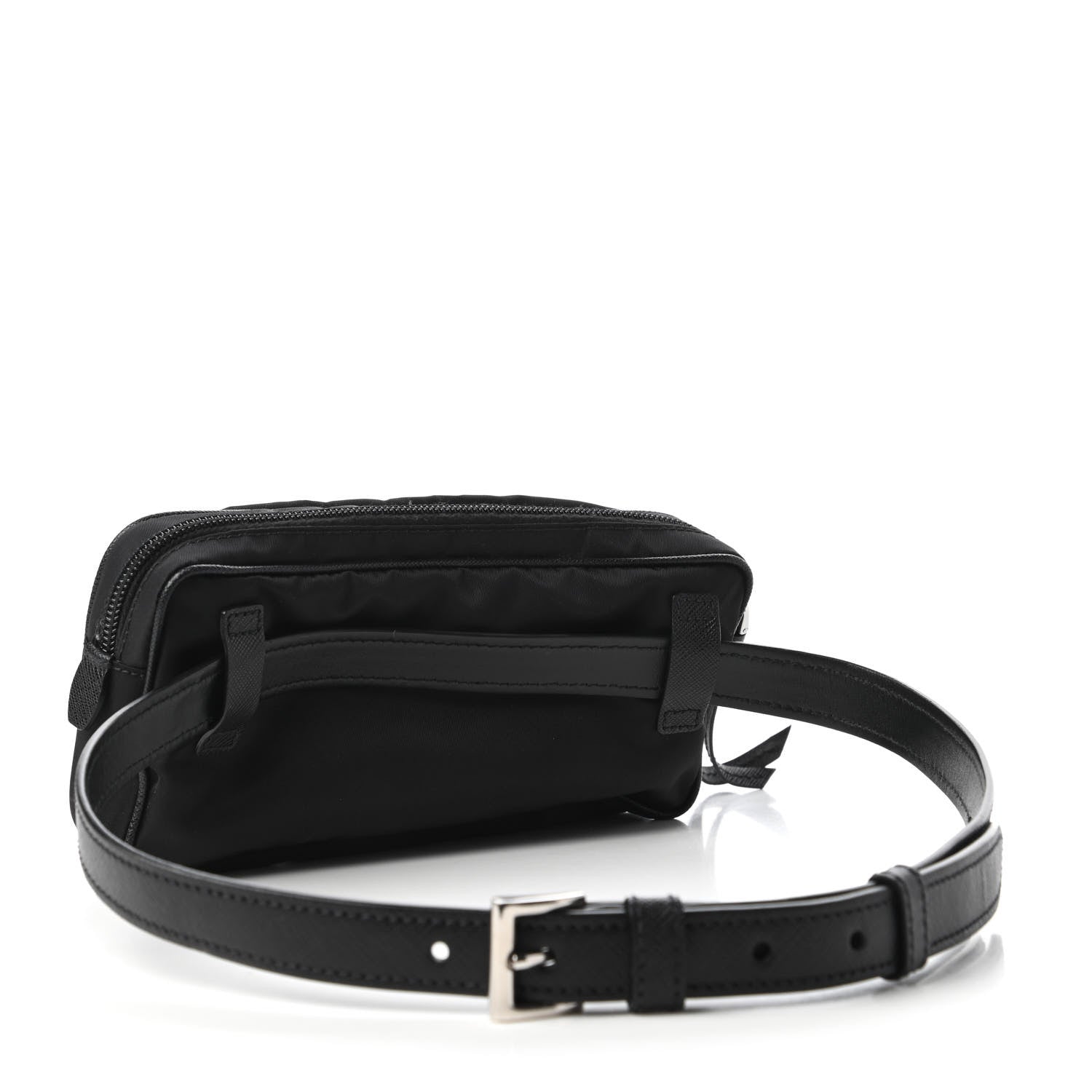 Prada Tessuto Nylon Saffiano Belt Bag Black 3 of 10