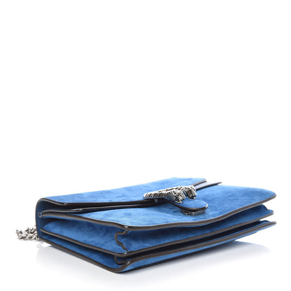 Gucci Suede Medium Dionysus Shoulder Bag Blue 4 of 14
