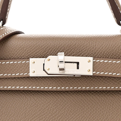 Hermes Epsom Mini Kelly Sellier 20 Etoupe 8 of 13