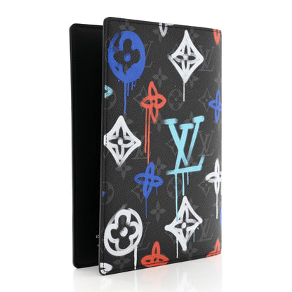Louis Vuitton Monogram Eclipse LV Graffiti Auguste Notebook Cover Multicolor 3 of 6