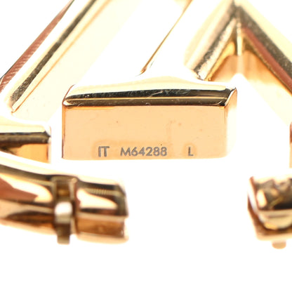 Louis Vuitton Metal Louise Hoop Earrings Gold 4 of 5