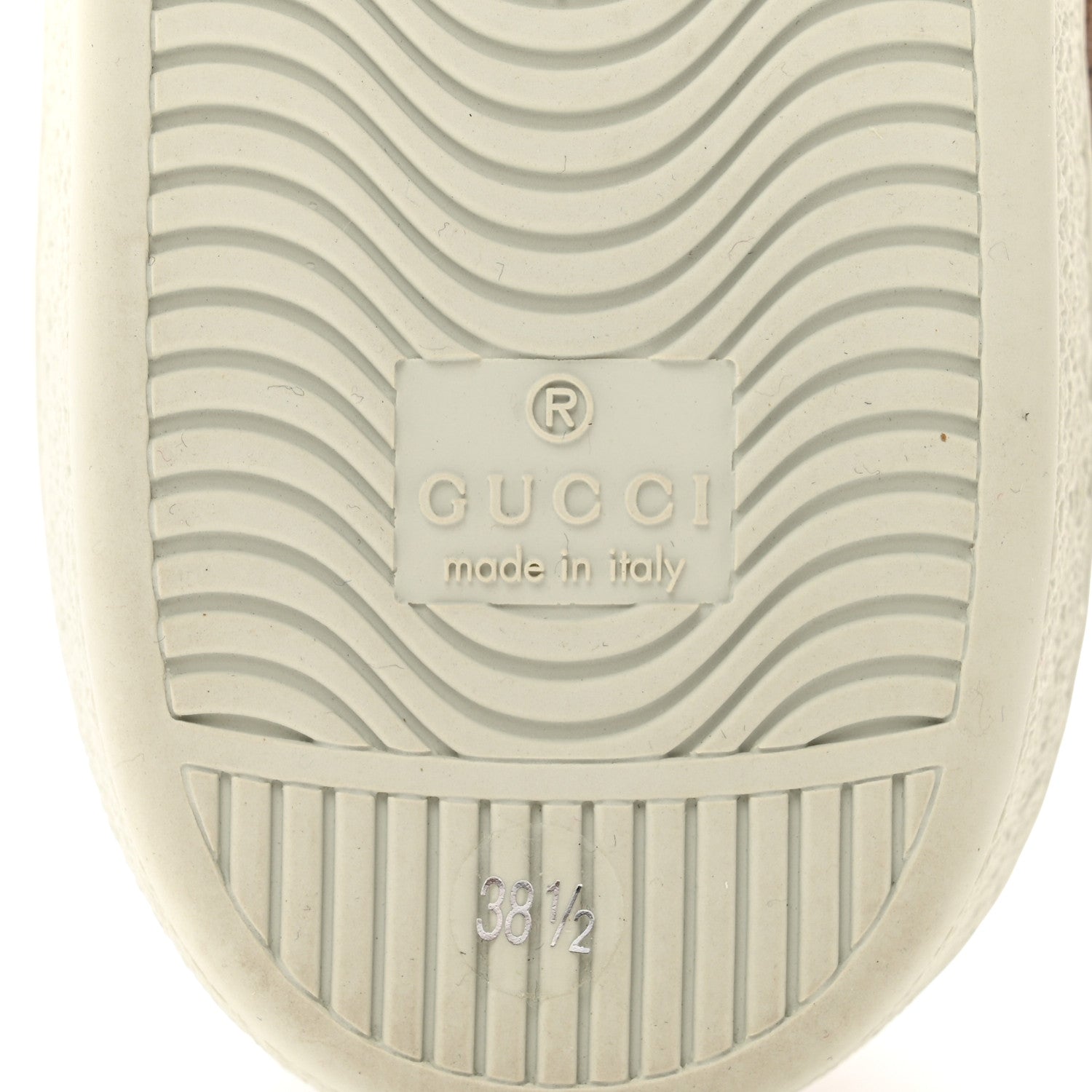 Gucci X DISNEY Mini Vintage GG Supreme Monogram Mickey Mouse Womens Ace Sneakers 38.5 Beige Vintage Sun Oil 6 of 9